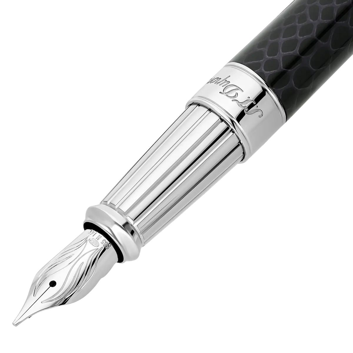 St Dupont Füllfederhalter Line D Eternity Snake Skin, Ltd. Edt., Schwarz 1