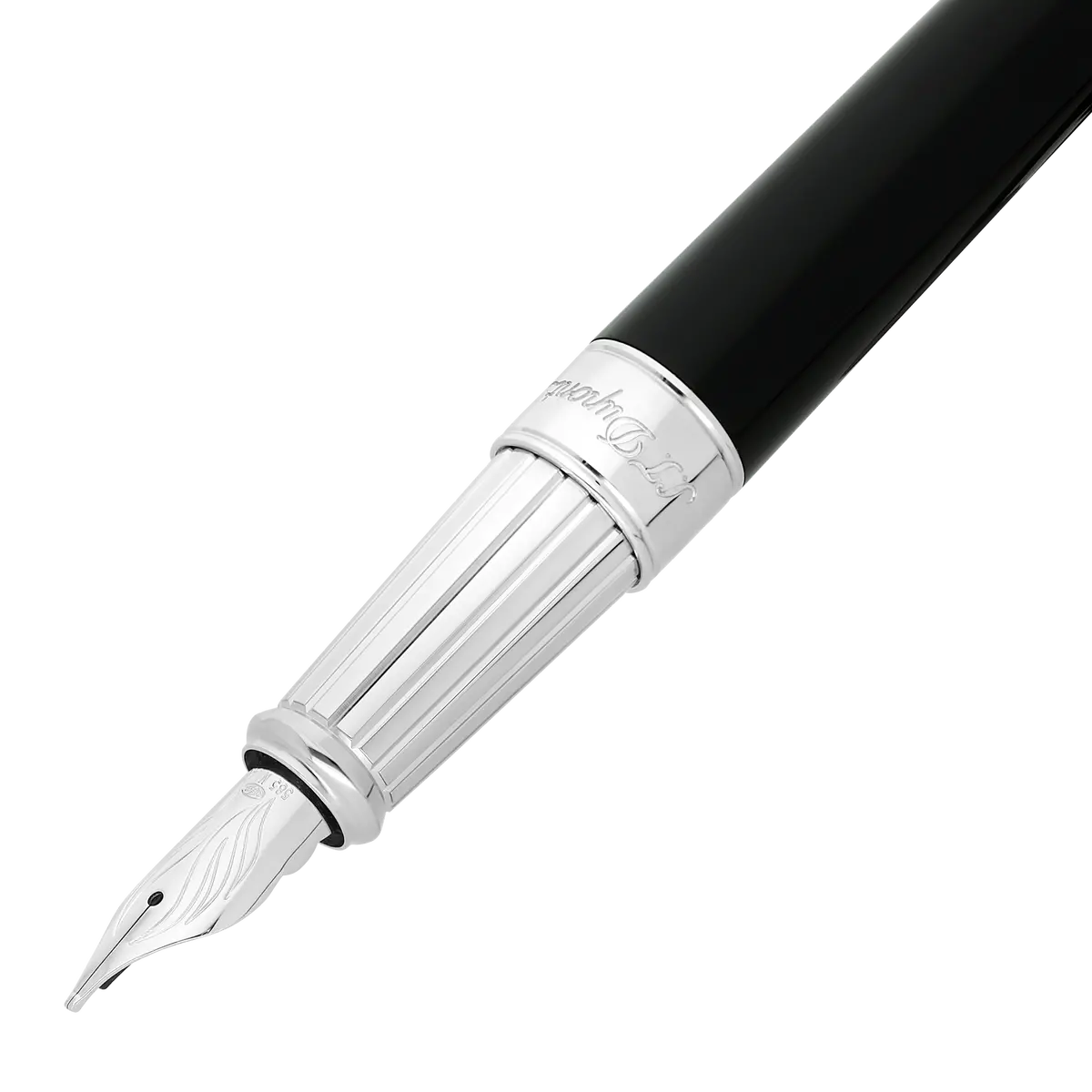 St Dupont Füllfederhalter Line D Eternity Eternity, Palladium, Schwarz 1
