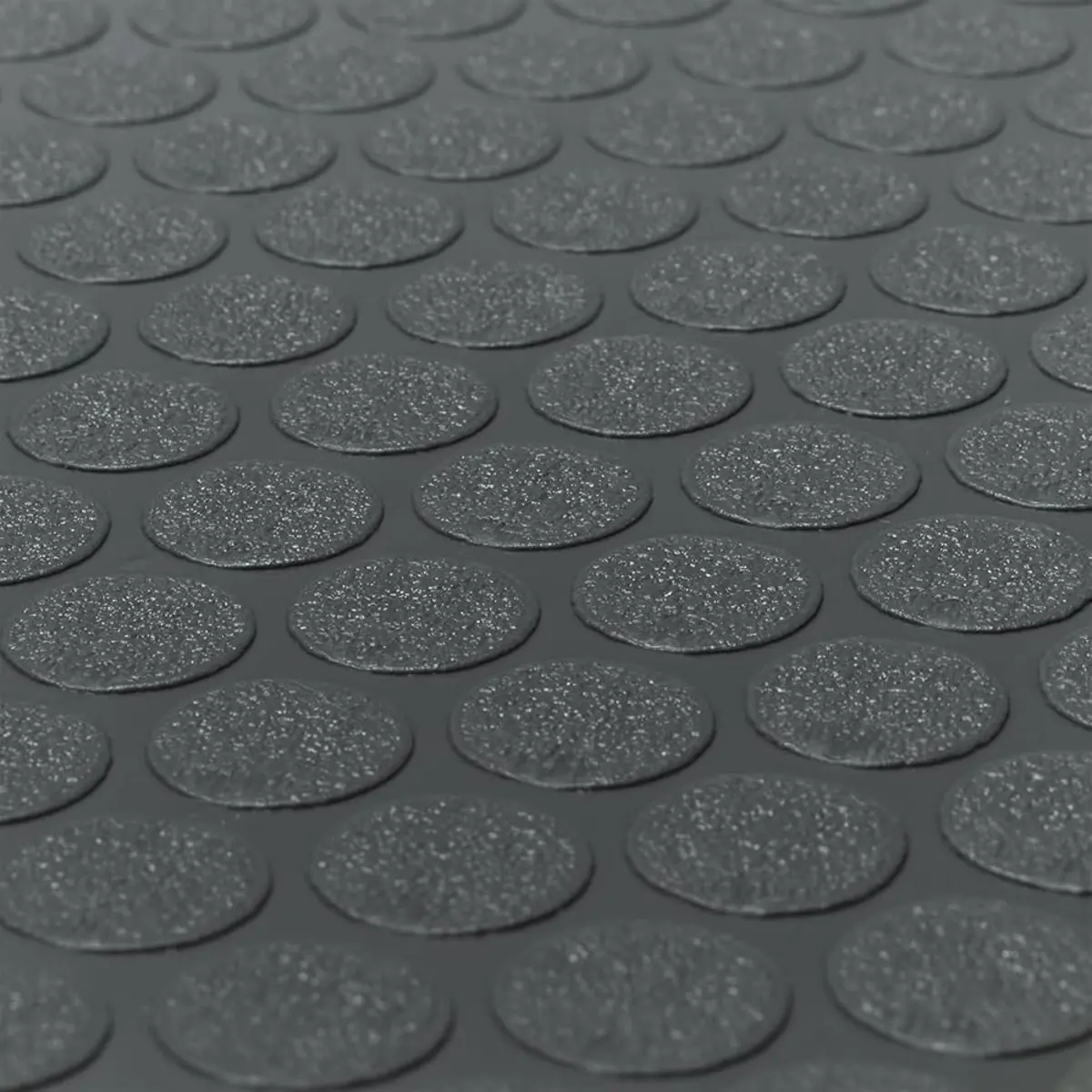 Coin Rubber Trailer Flooring Thermoplastic Polyolefin - Black - 102" In. X 20' Ft. Roll 1