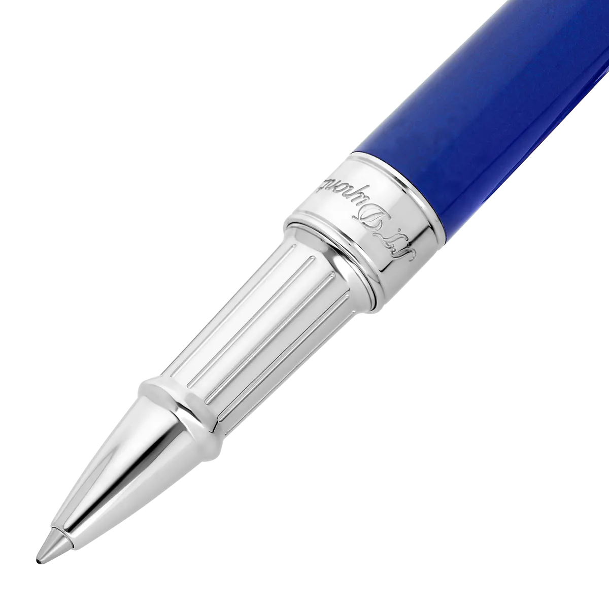 St Dupont Tintenroller Line D Eternity Eternity, Palladium, Indigo-Blue 1