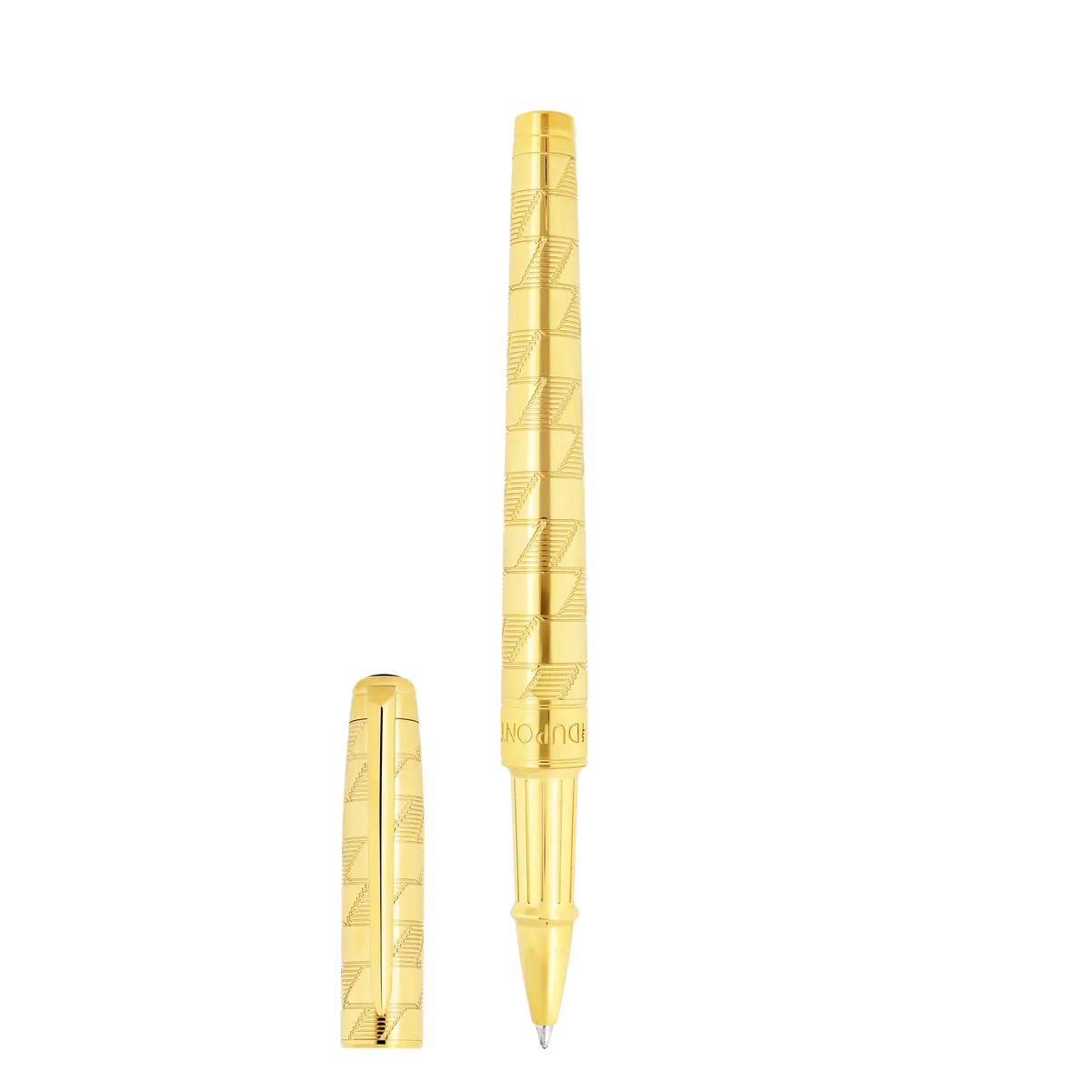 St Dupont Tintenroller Line D Eternity Monogram, Ltd. Edt., Golden 1