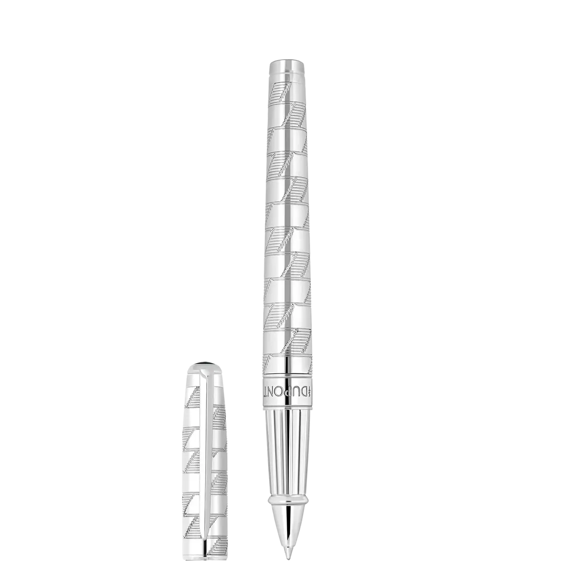 St Dupont Tintenroller Line D Eternity Monogram, Palladium, Ltd. Edt., Silver 1