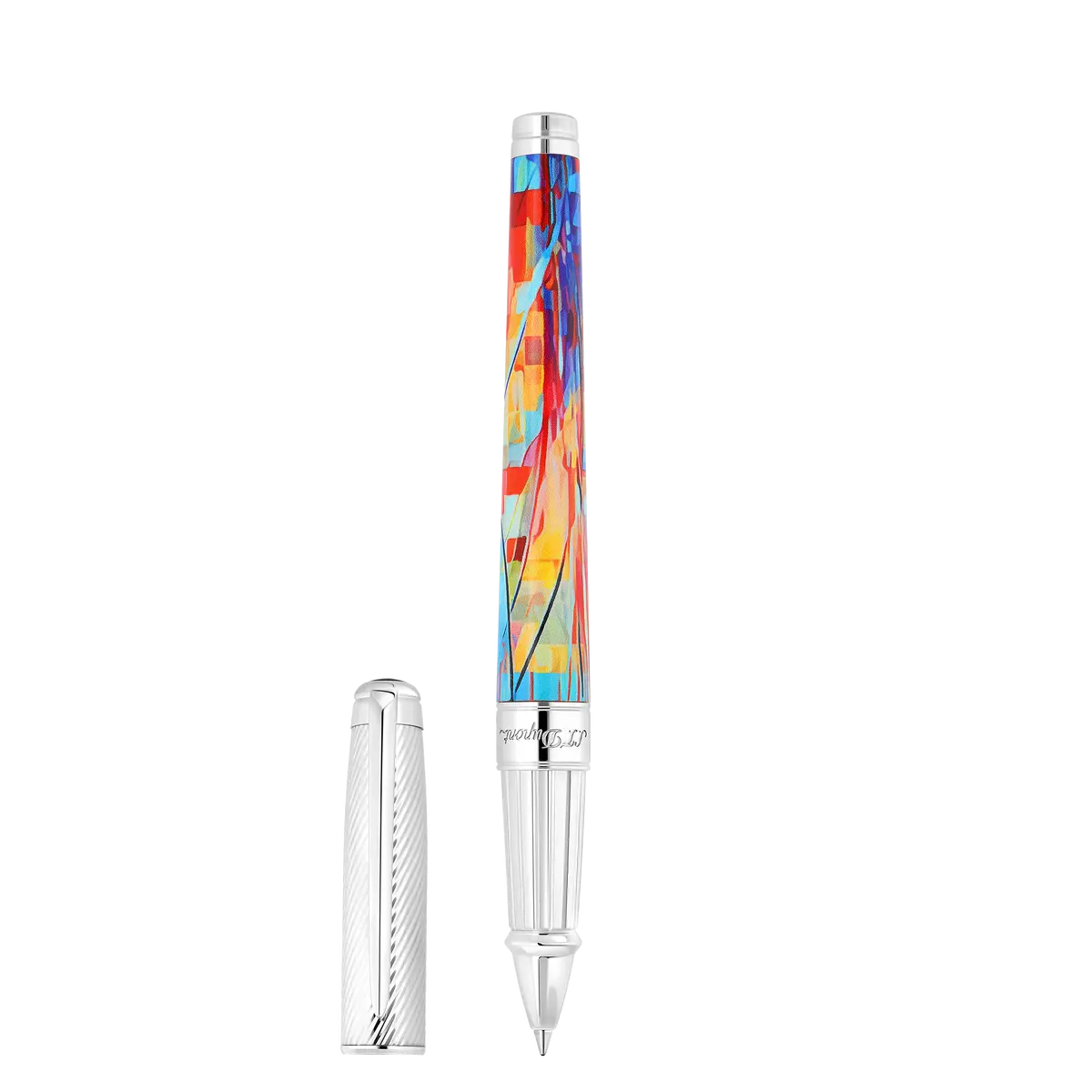 St Dupont Tintenroller Line D Eternity Graffiti, Palladium, Ltd. Edt., Multicolor 1