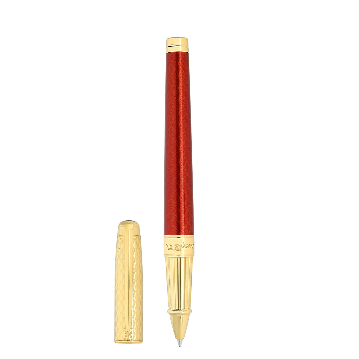 St Dupont Tintenroller Line D Eternity Dragon, Ltd. Edt., Burgundy 1
