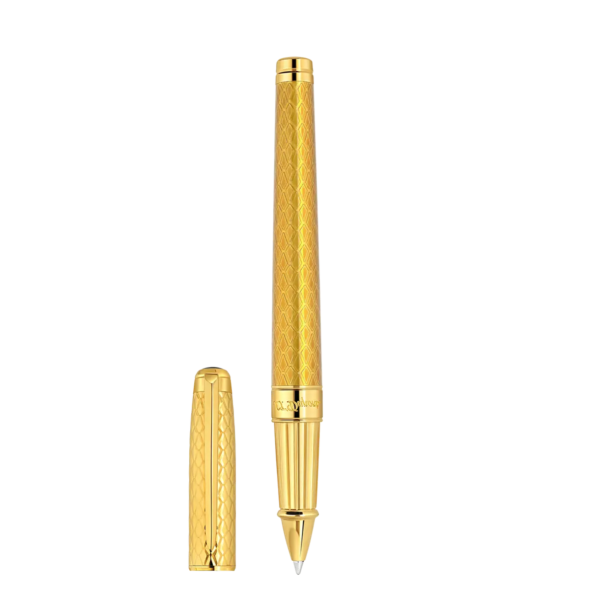 St Dupont Tintenroller Line D Eternity Dragon, Ltd. Edt., Honey 1