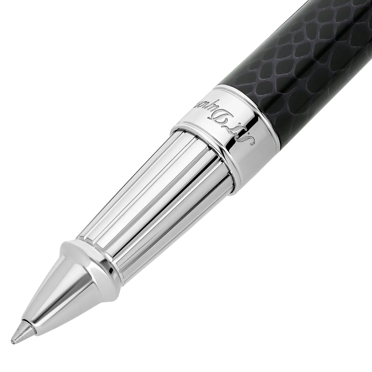 St Dupont Tintenroller Line D Eternity Snake Skin, Ltd. Edt., Schwarz 2