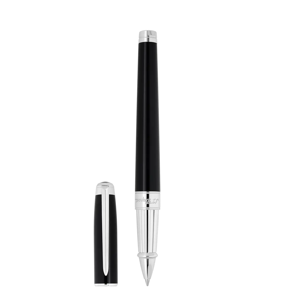 St Dupont Tintenroller Line D Eternity Eternity, Palladium, Schwarz 1