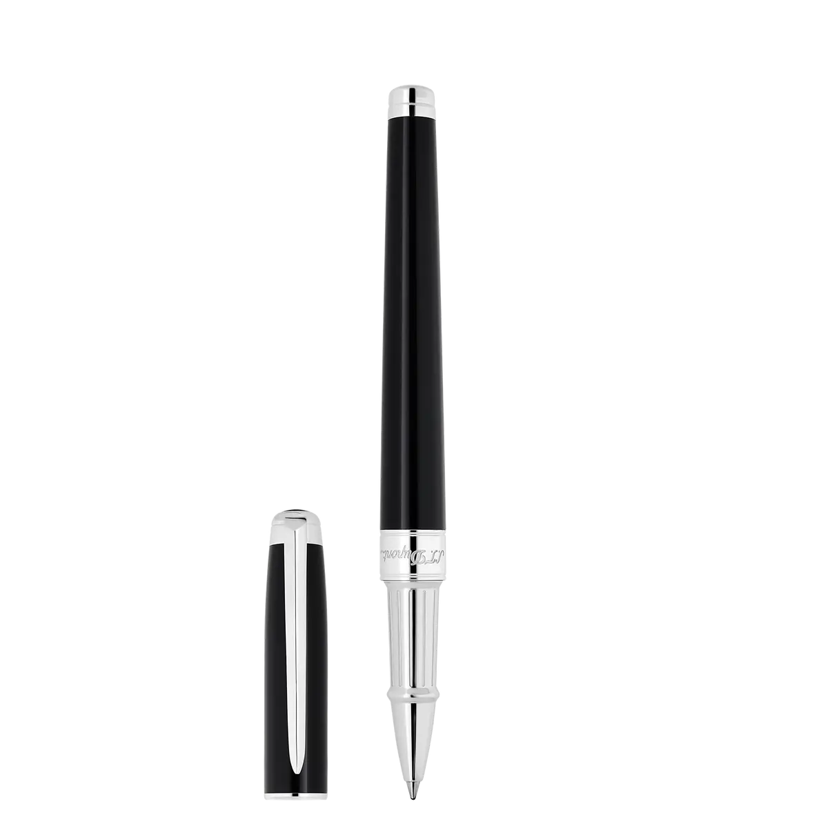 St Dupont Tintenroller Line D Eternity Eternity, Palladium, Schwarz 1