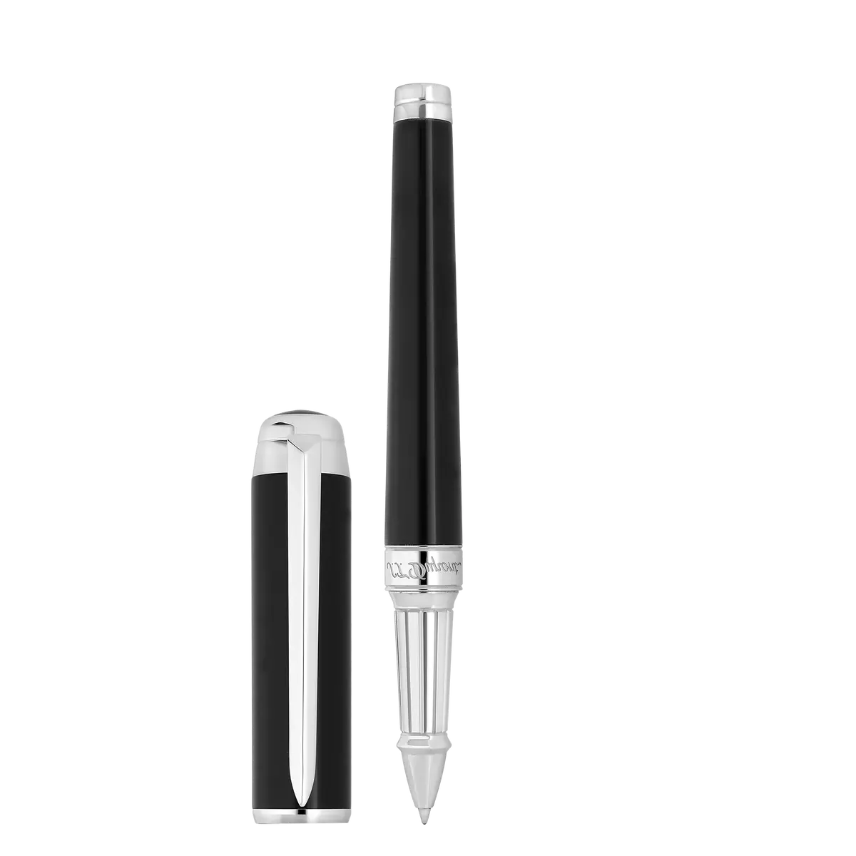 St Dupont Tintenroller Line D Eternity Eternity, Palladium, Schwarz 1