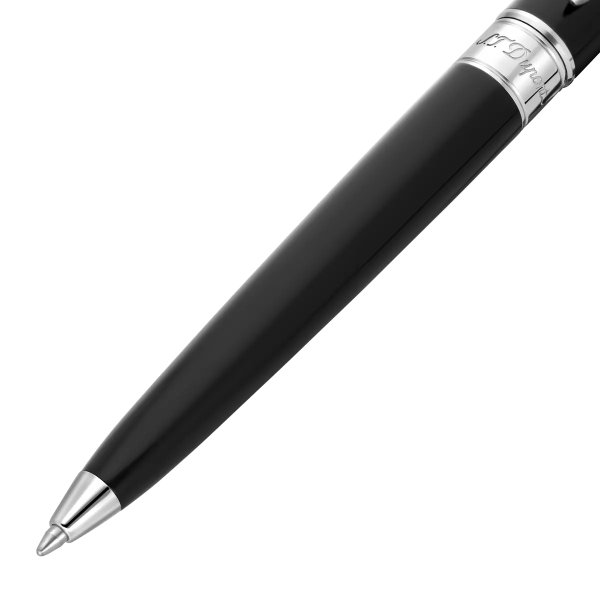 St Dupont Kugelschreiber Line D Eternity Eternity, Palladium, Schwarz 2