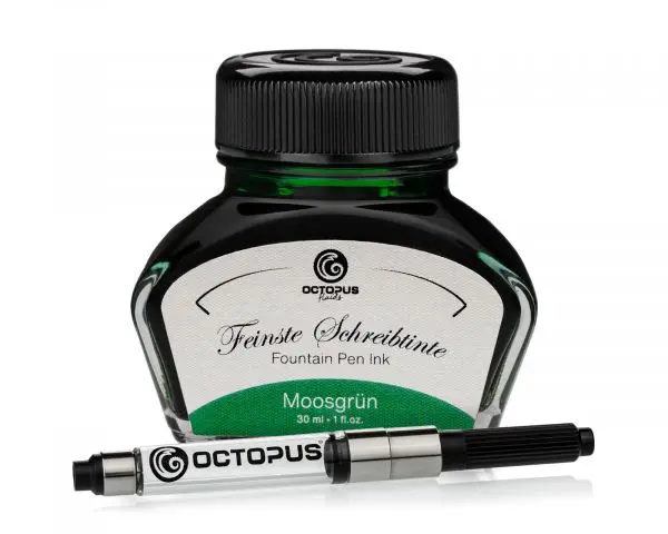 Octopus Fluids Schreibtinte Classic Moosgrün Mit Konverter 1