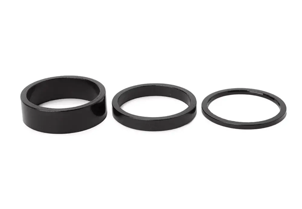 Theory 1-1/8" Headset Spacers 2,5,10Mm Black 1