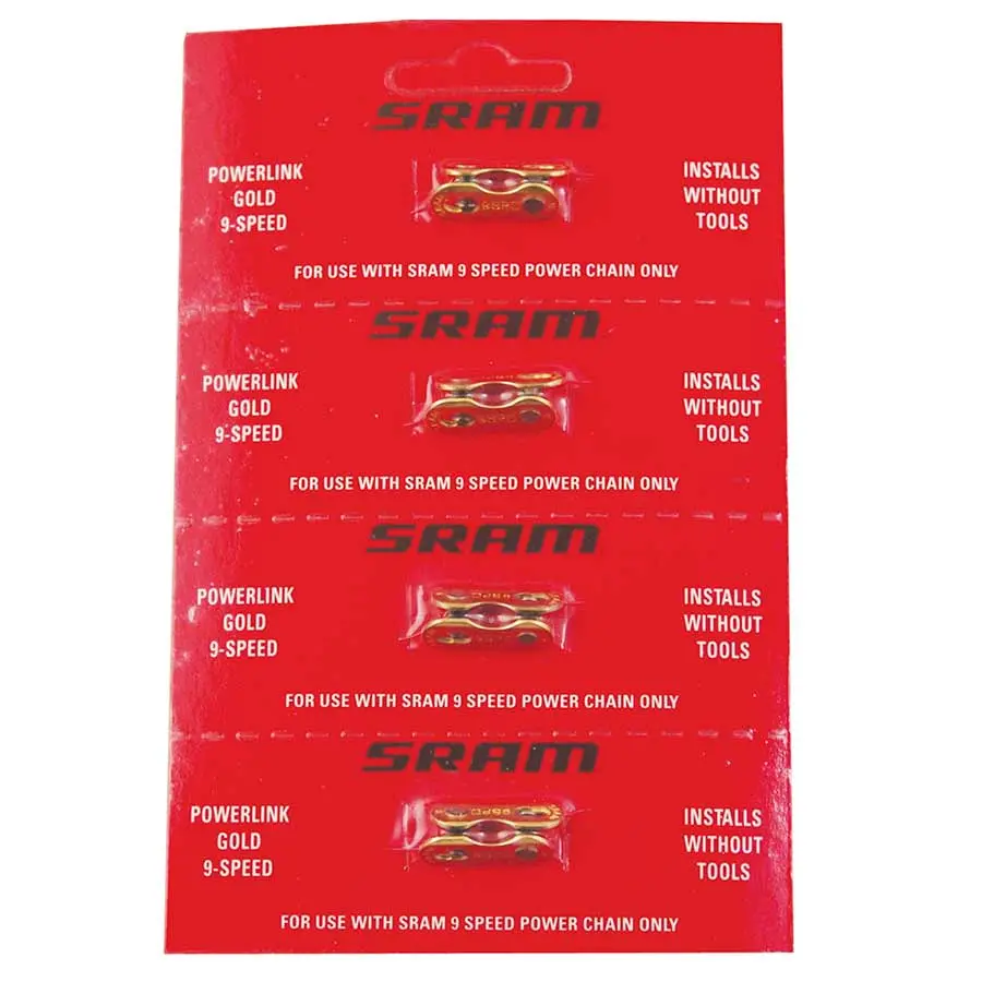 Sram Powerlink Chain Connector 9 Speed (Gold) 1