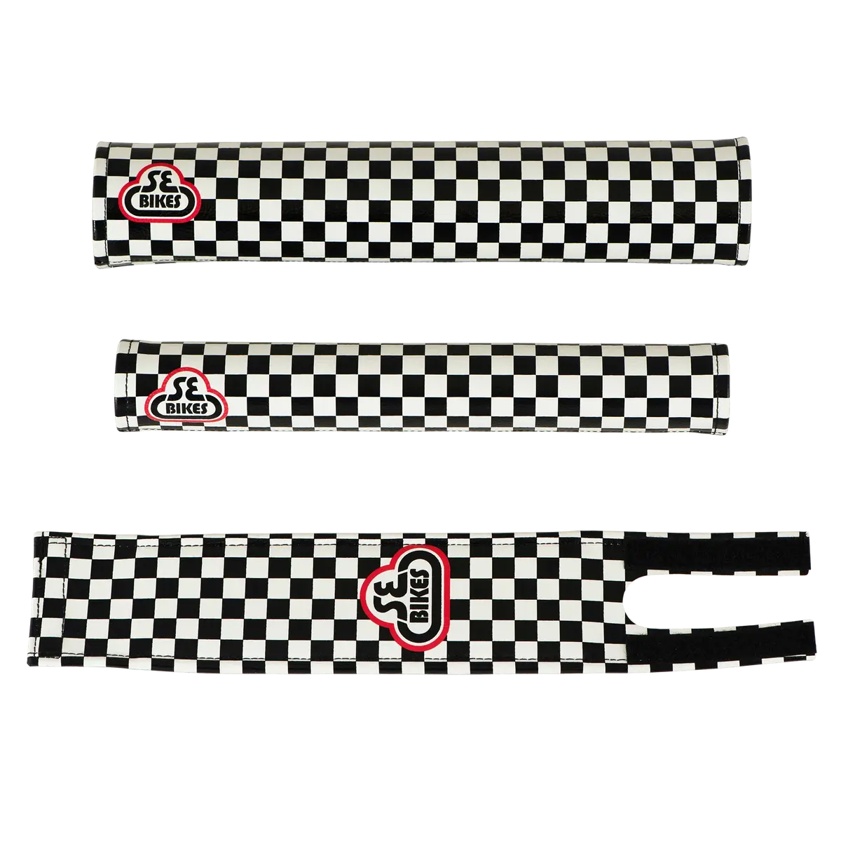 Se Bikes Checkerboard Padset (Black/ White) 1
