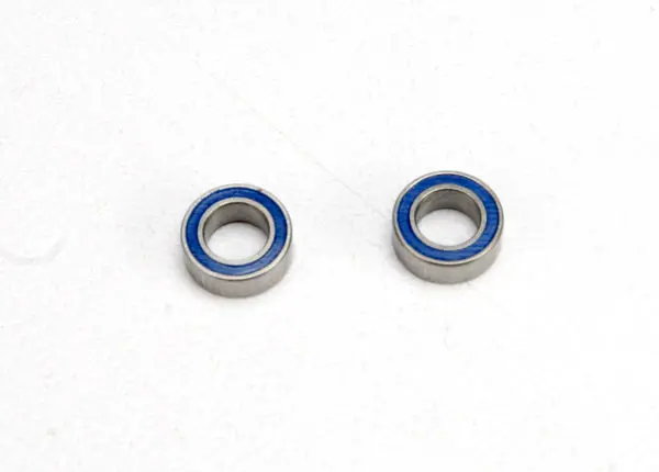 Traxxas Rubber Sealed Bearings: 4X7x2.5Mm (Blue) 1