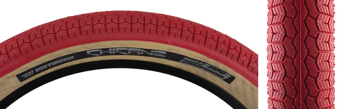 Se Racing Vee Tire Chicane 26" X 3.5" (Red/Tan) Wire Bead 1