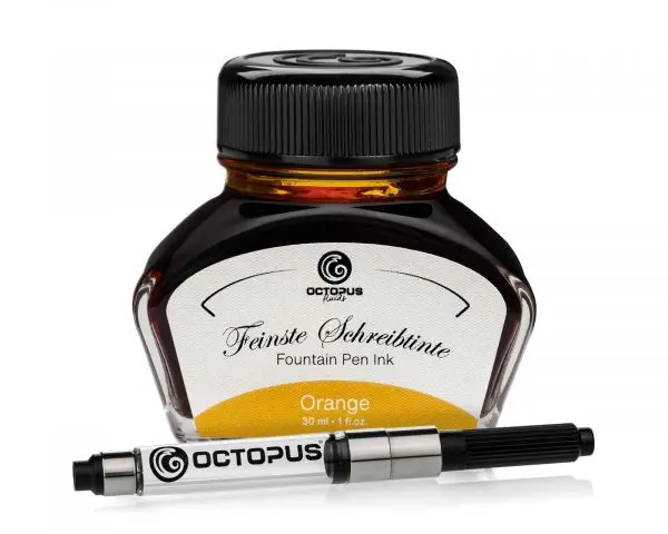 Octopus Fluids Schreibtinte Classic Orange Mit Konverter 1