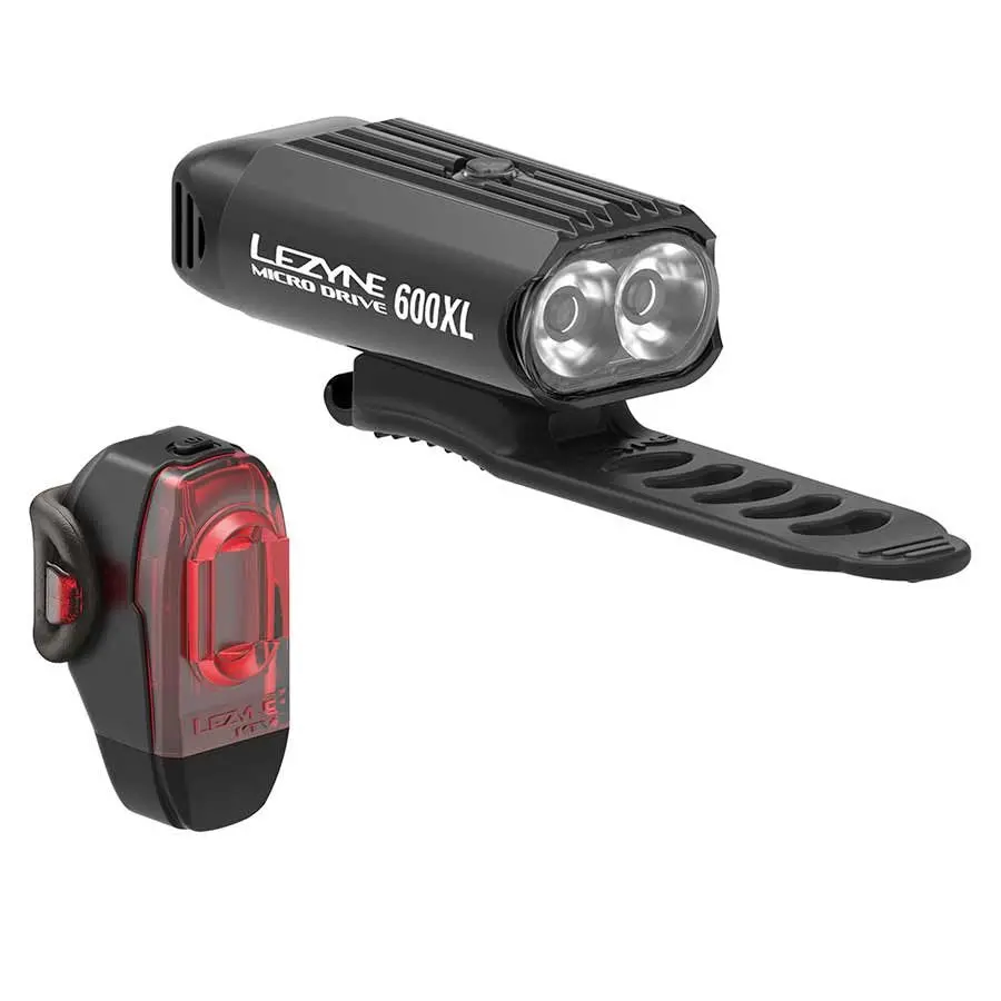 Lezyne Micro Drive 600Xl / Ktv Bike Light Set 1