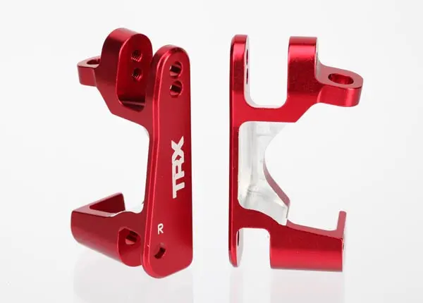 Traxxas Aluminum Caster Blocks C-Hubs 6061-T6: Red 1