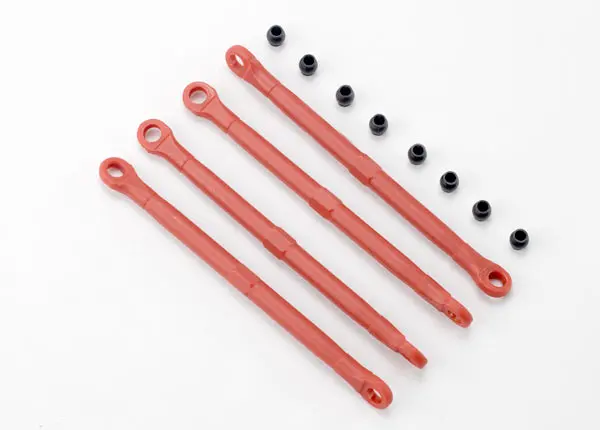 Traxxas Front And Rear Toe Links: 1/16 (Red) 1