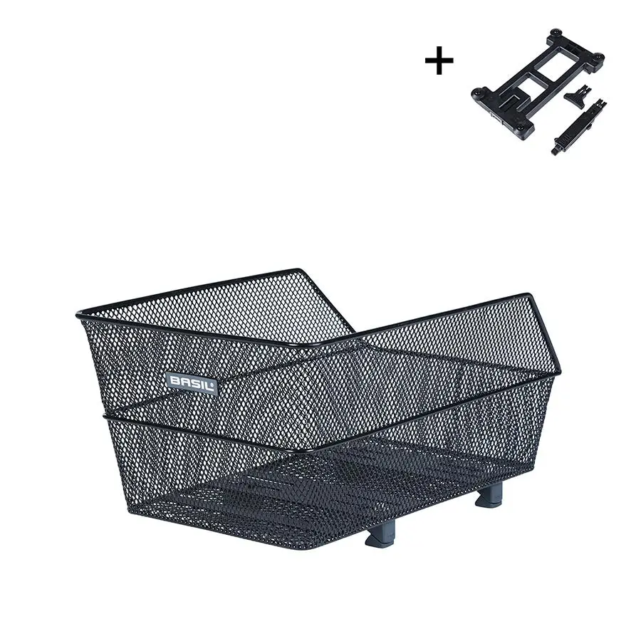 Basil Cento Multisystem Nx, Basket, Rear, Black 1