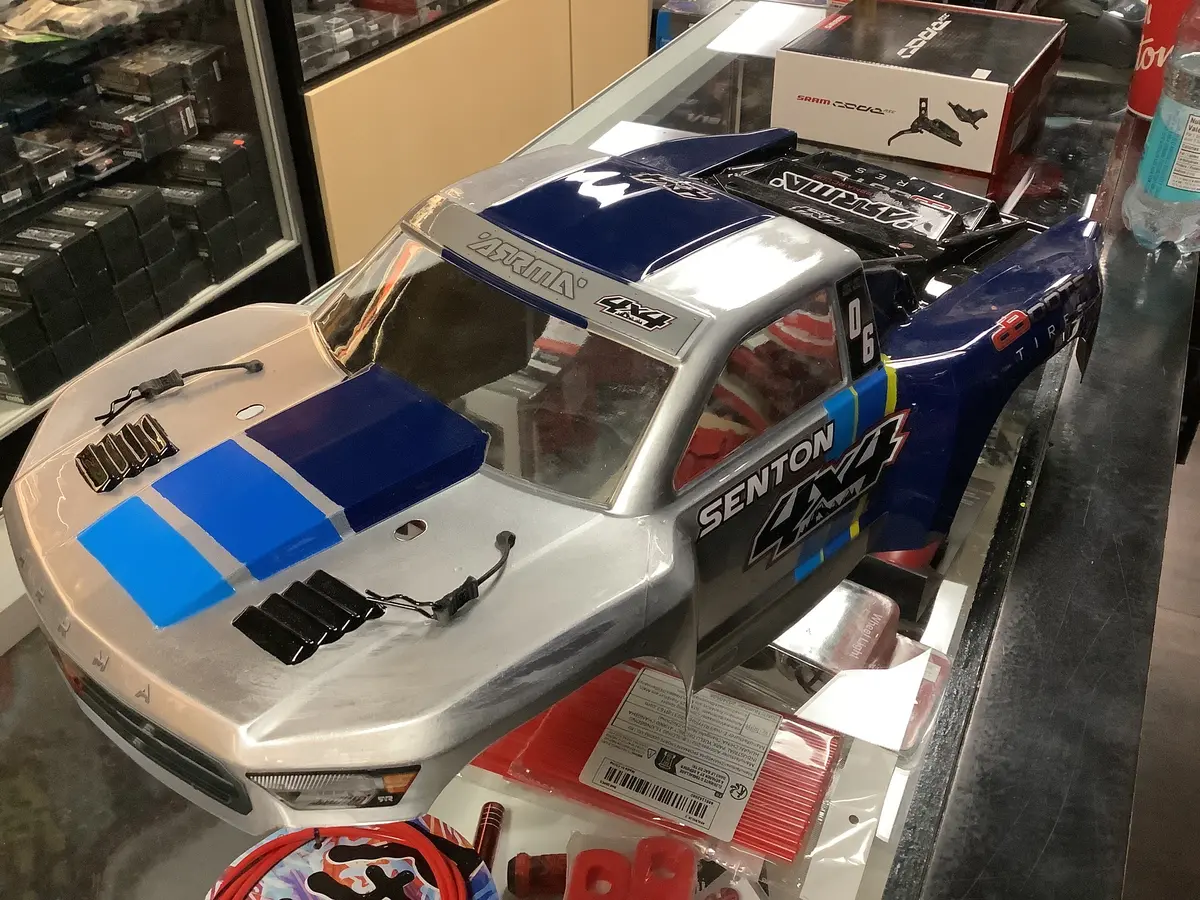 Arrma Senton Sct 4X4 Body (Custom Painted) Blue/Grey 1
