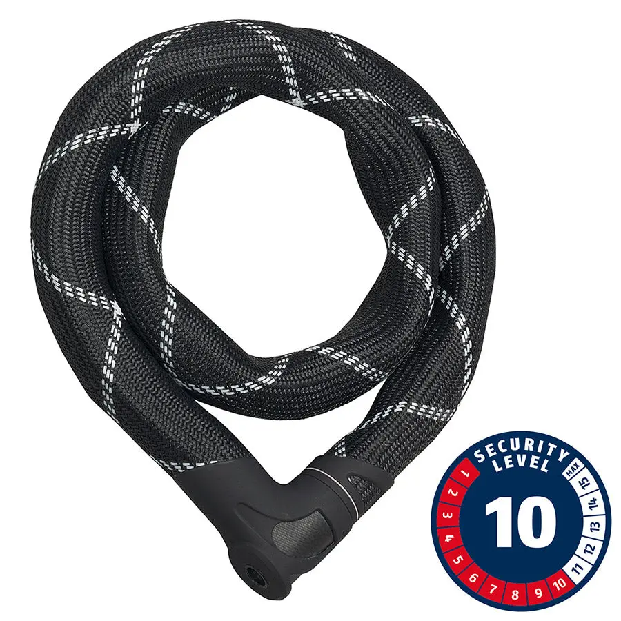 Abus, Ivytex Iven 8210K, Chain Lock, Key, 8Mm, 85Cm, 2.8' (Black) 1