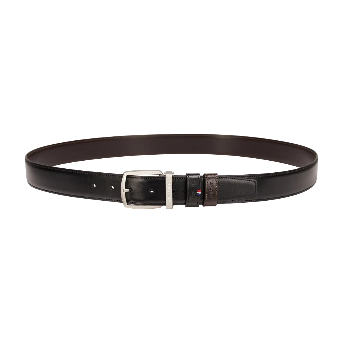 St Dupont Accessories Line D Belts, Palladium, Schwarz 1
