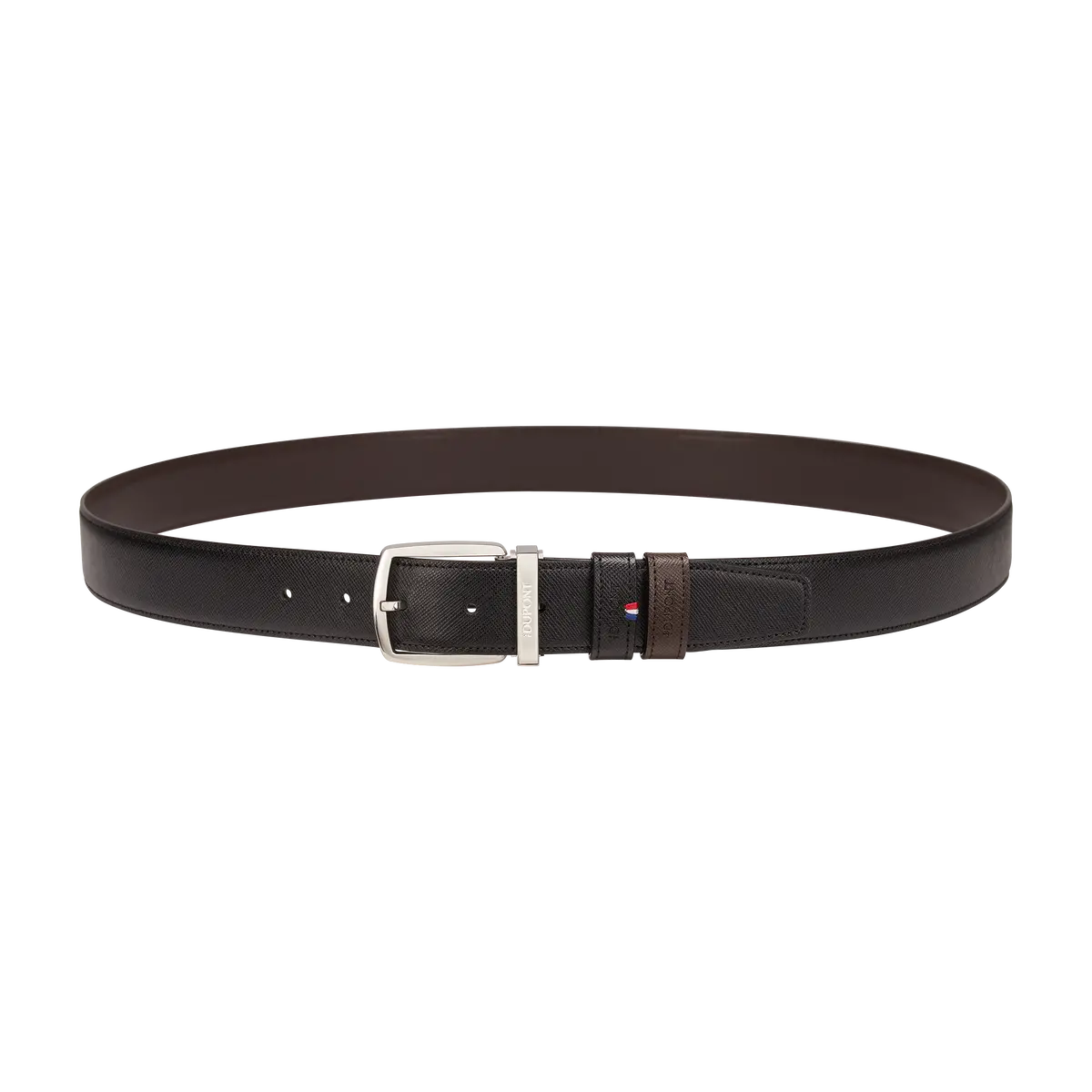 St Dupont Accessories Line D Belts, Palladium, Schwarz 1