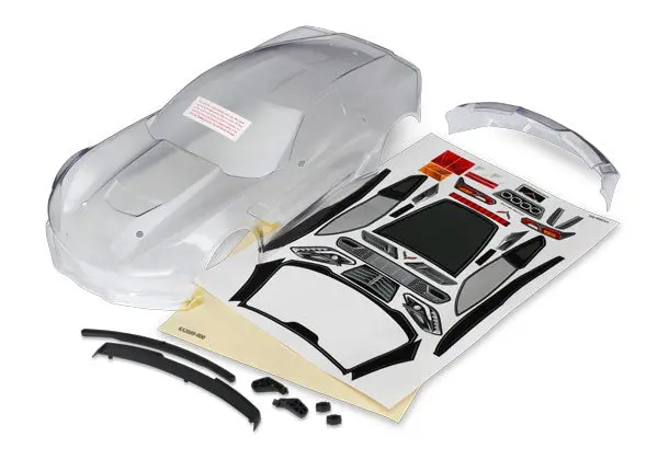 Traxxas Chevrolet Corvette Zo6 Body, (Clear) 1