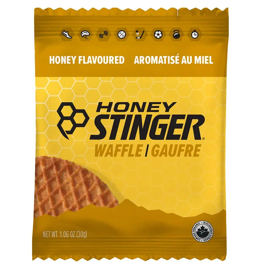 Honey Stinger Organic Waffles Bars, Honey, 12Pcs 1