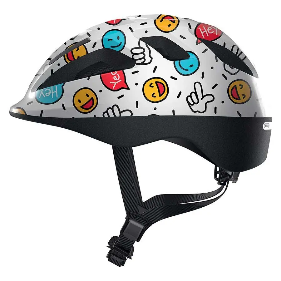 Abus Helmet Smooty 2.0 White Smiley M 50Cm-55.5Cm 1