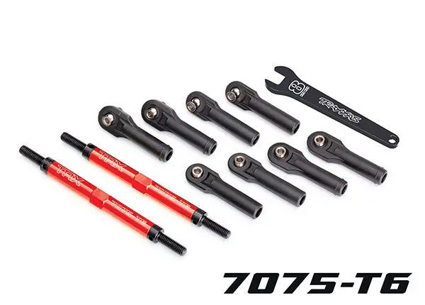 Traxxas Aluminium Toe Links 7075-T6: E-Revo (Red) 1