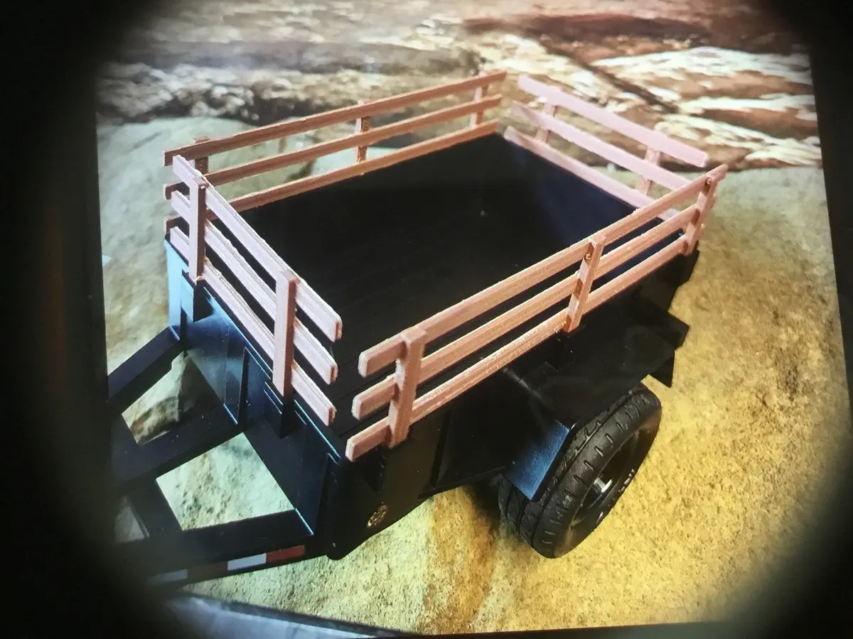 3D Printed Trx-4M Utility Trailer Stake Sides: Assorted Colours 1