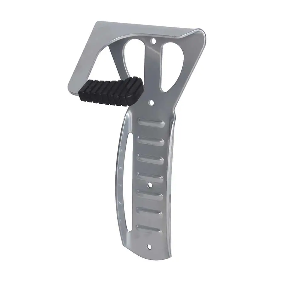 Evo Bicycle Storage Wall-Mounted Hook Stamped Aluminum (Silver) 1