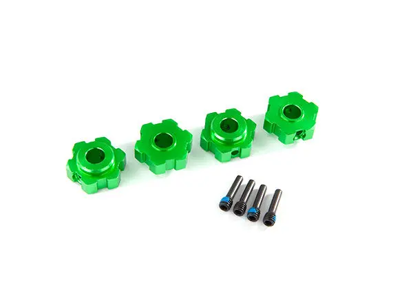 Traxxas Aluminium Hex Hubs: Maxx (Green) 1