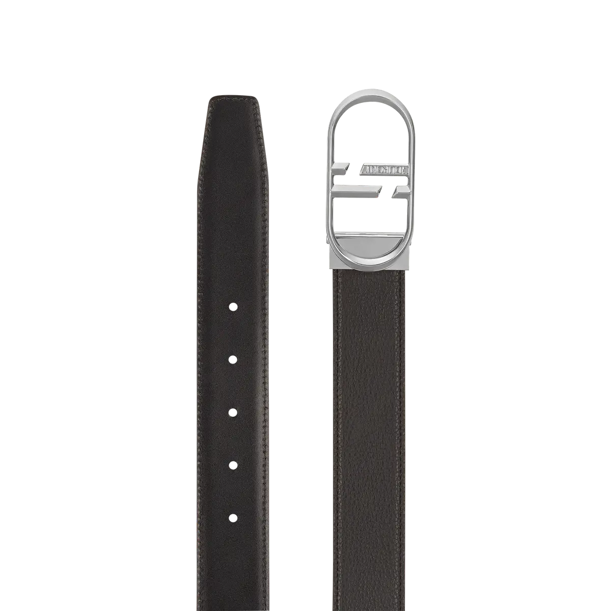 St Dupont Accessories D Logo Belts, Palladium, Schwarz 1