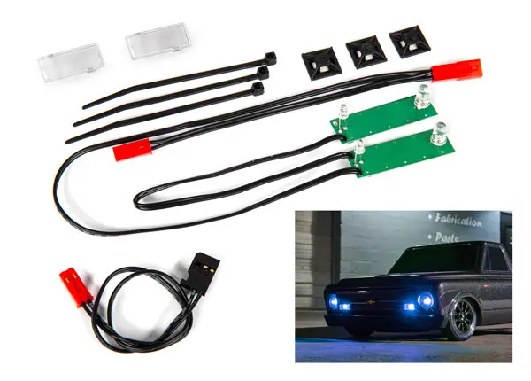 Traxxas Front Led Light Set For Drag Slash (Blue) 1