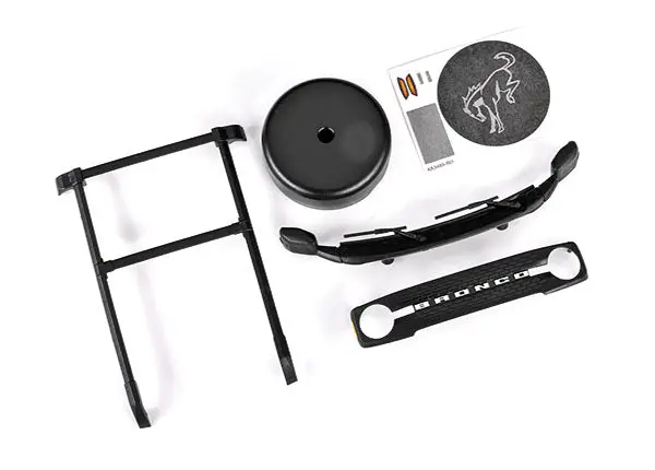 Traxxas Bronco 2021 Roof Rack Spare Tire And Grille (Trx4-M) 1