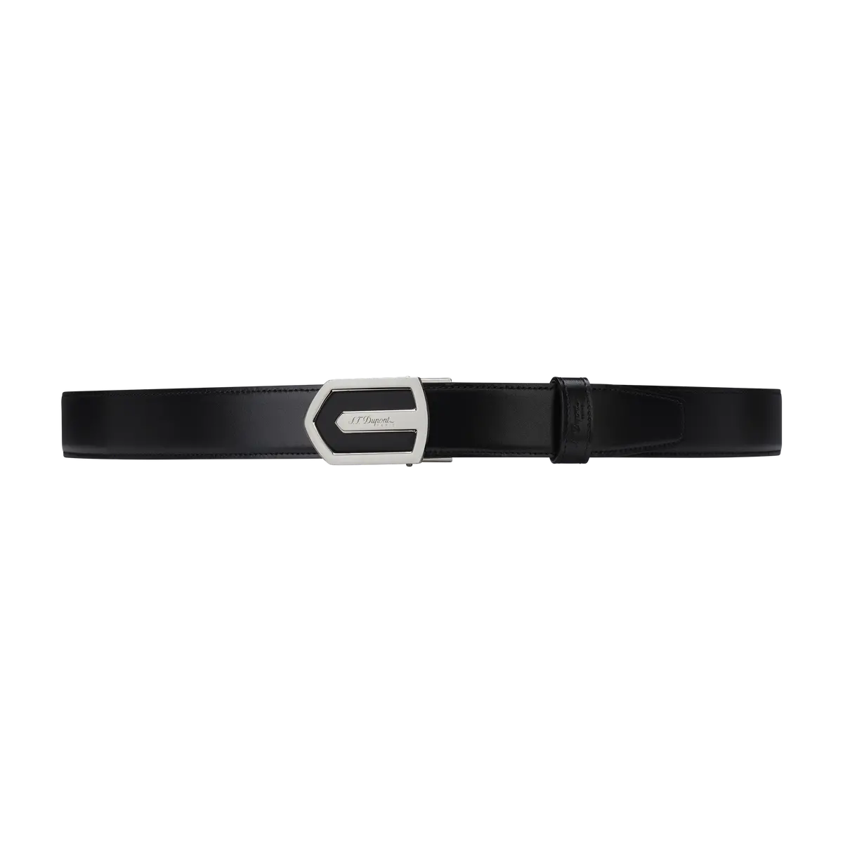 St Dupont Accessories Autolock Belts, Palladium, Schwarz 1