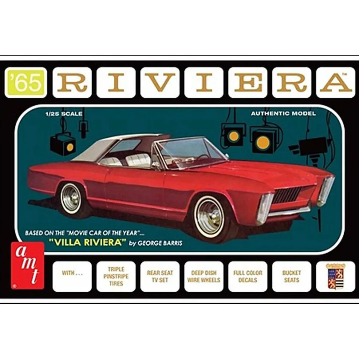 Amt 1965 Buick Riveria, George Barris 1/24 Model Kit 1