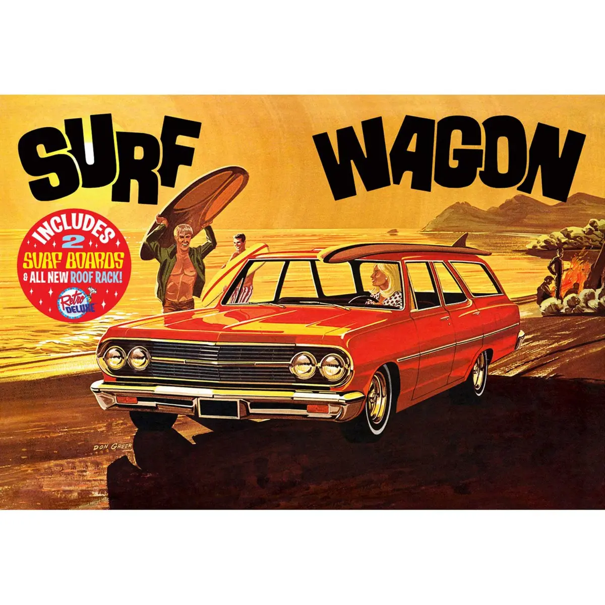 Amt 1/25 1965 Chevelle Surf Wagon Model Kit 1