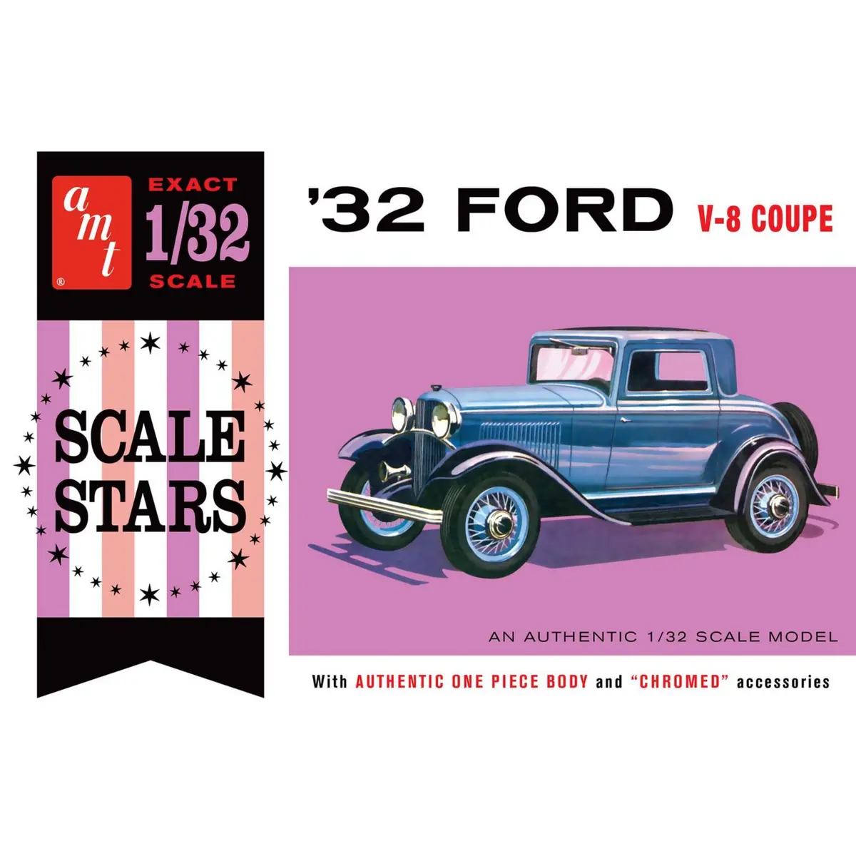 Amt Scale Stars 1932 Ford Coupe 1/32 Model Kit 1