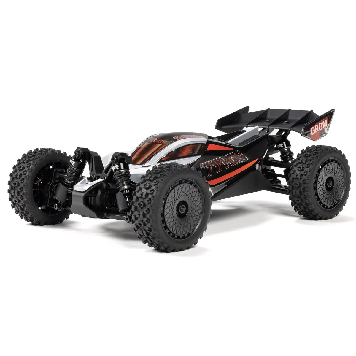 Arrma Typhon Grom 4X4 223S Blx Small Scale Buggy: No Batt/Charger (Silver) 1