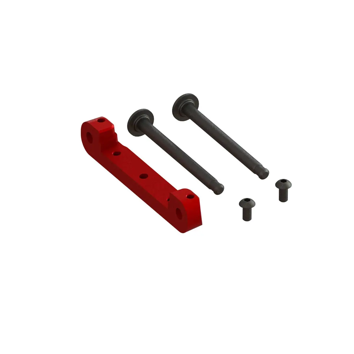 Arrma Cnc Aluminum Exb Front Upper Suspension Mount: Red 1