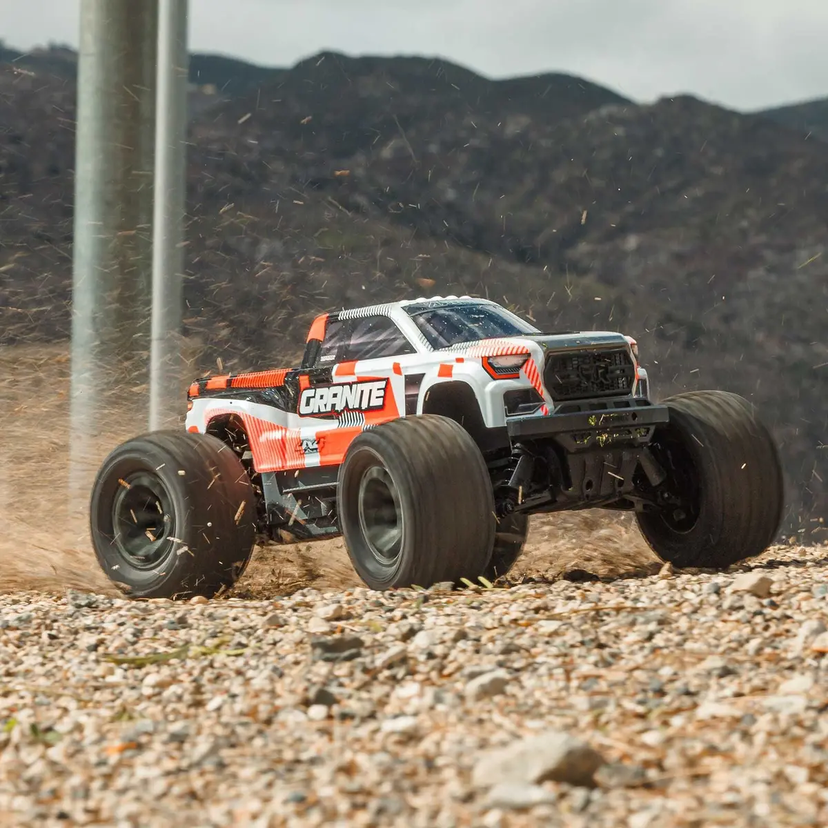 Arrma 1/10 Granite 4X4 665 Mega Brushed Monster Truck: Rtr (Orange) 1