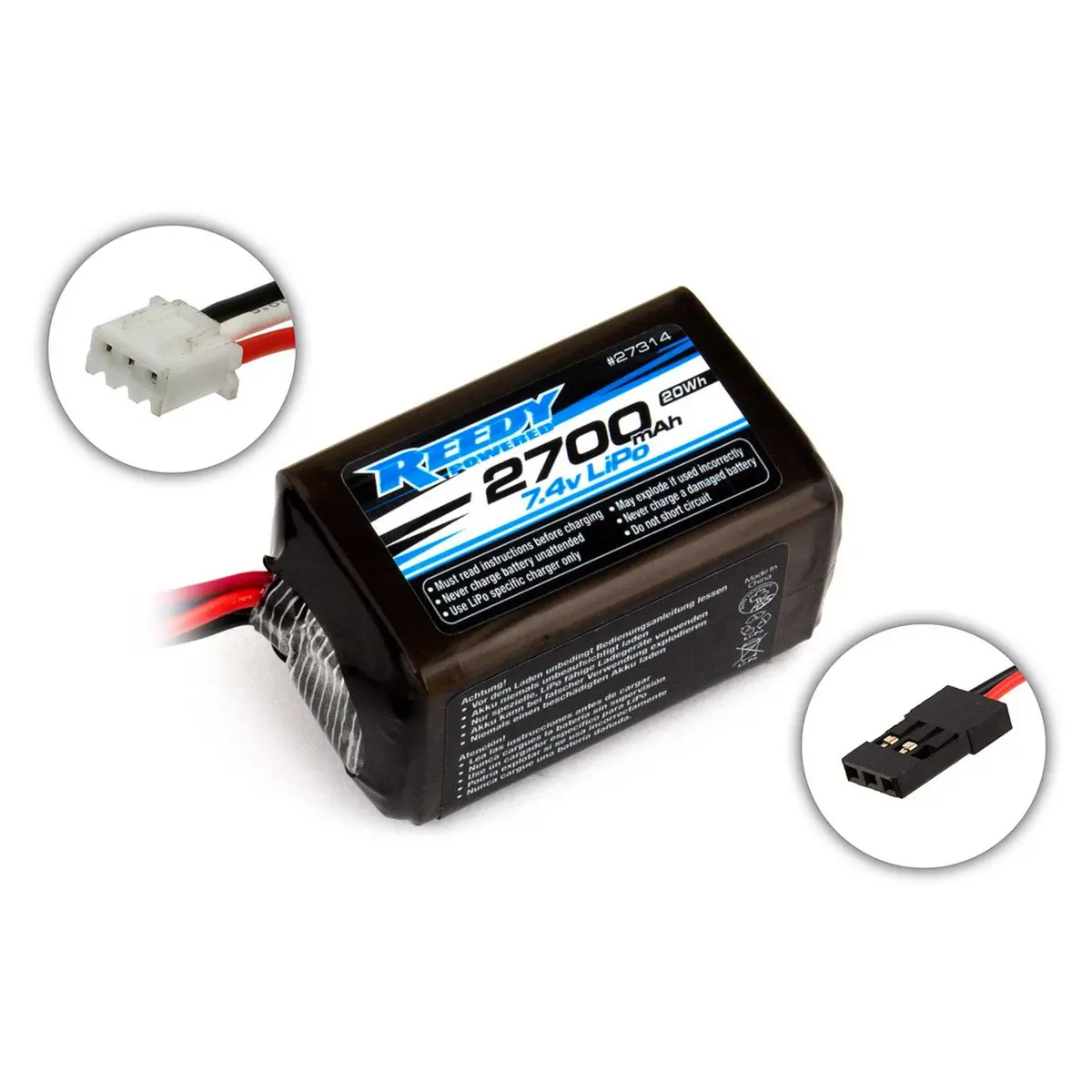 Reedy Lipo Pro Rx 2700Mah 7.4V Hump 1