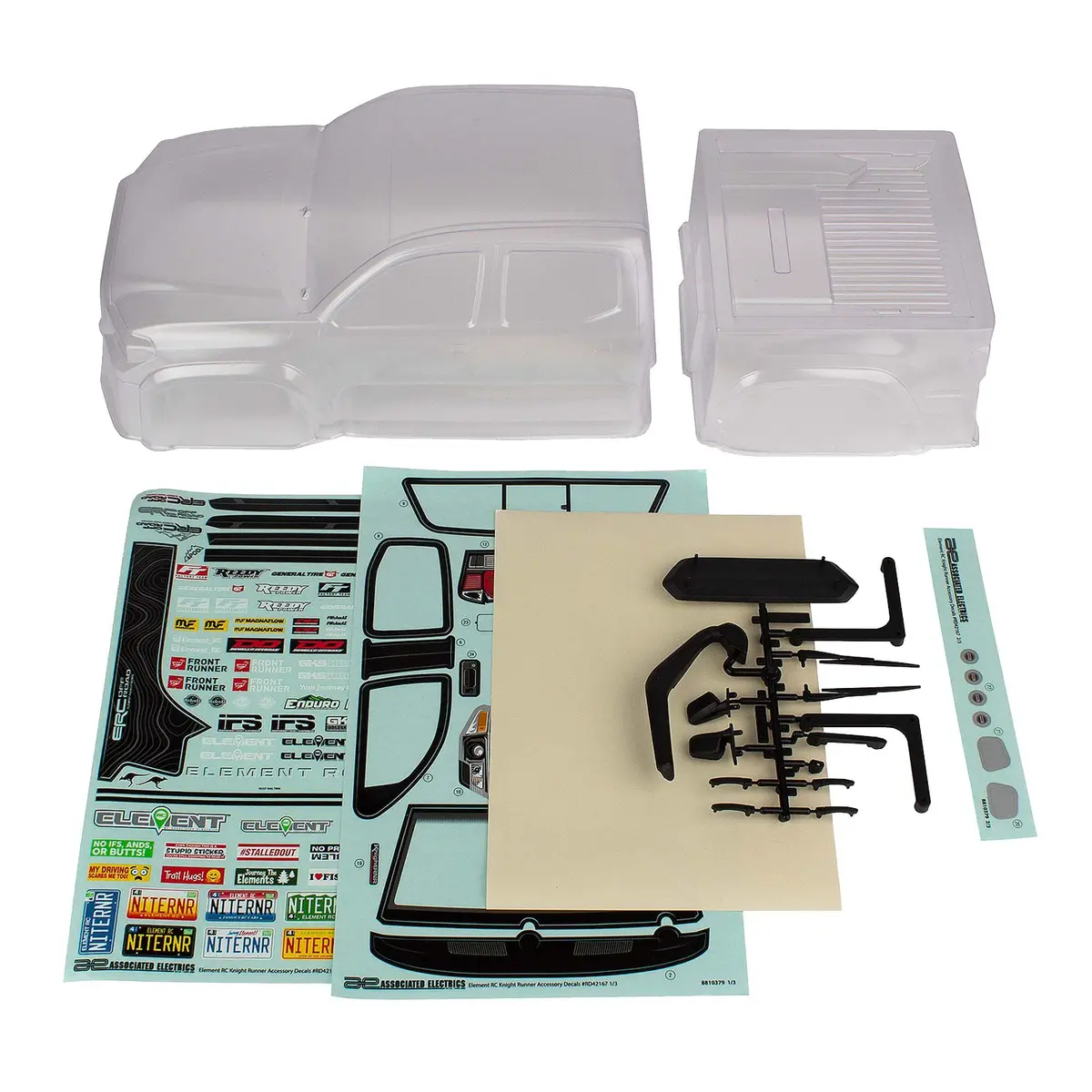 Associated Element Rc Knightrunner Body Set (Clear) 1