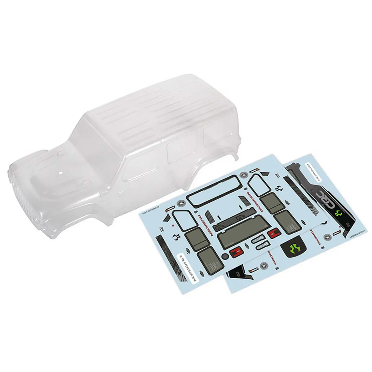 Axial 2019 Jeep Jlu Crc Body Clear & Precut (Scx24) 1
