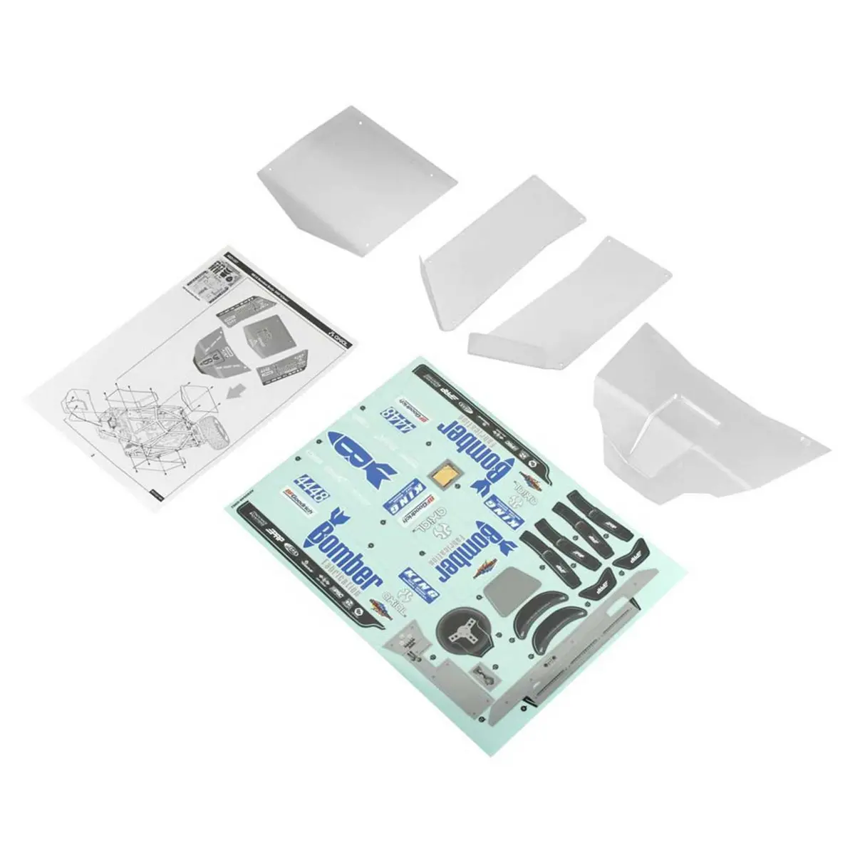 Axial Bomber Body .040 Clear Rr10 1